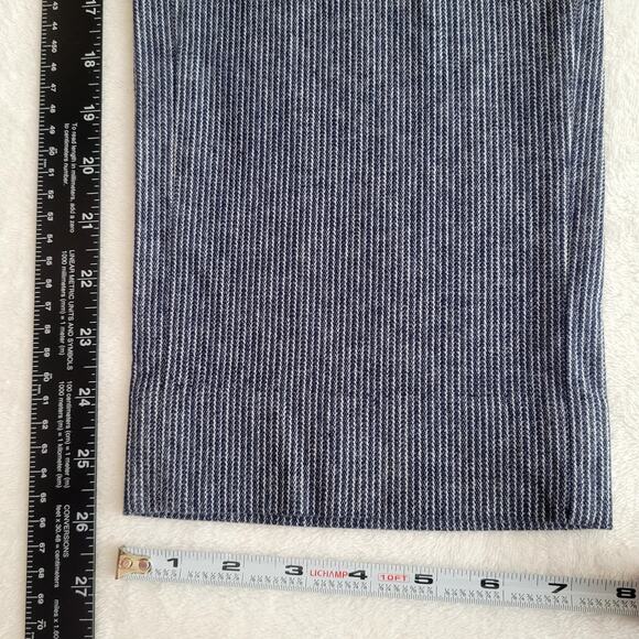 Banana Republic‎ Sz 6 Blue White Avery Herringbone Tie Waist Tailored Ankle Pant - Picture 8 of 8